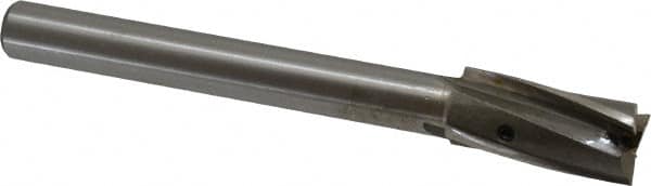 Value Collection - 45/64" Diam, 1/2" Shank, Diam, 3 Flutes, Straight Shank, Interchangeable Pilot Counterbore - A1 Tooling