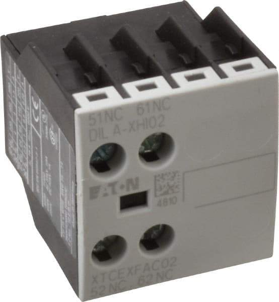 Eaton Cutler-Hammer - 7, 9, 12, 15, 18, 25, 32 Amp, Contactor Front Mount Auxiliary Contact - For Use with XT Contactor and XTRE Control Relay - A1 Tooling