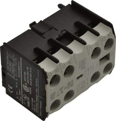 Eaton Cutler-Hammer - 6 to 9 Amp, Contactor Front Mount Auxiliary Contact - For Use with Miniature Contactor and XTRM Miniature Control Relay - A1 Tooling