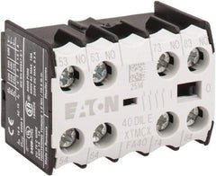 Eaton Cutler-Hammer - 6 to 9 Amp, Contactor Front Mount Auxiliary Contact - For Use with Miniature Contactor and XTRM Miniature Control Relay - A1 Tooling