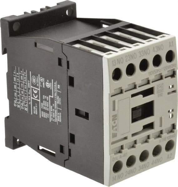 Eaton Cutler-Hammer - 4 Pole, 4NO, 110/120 VAC Control Relay - 10 Amps, 220 VAC to 500 VAC - A1 Tooling