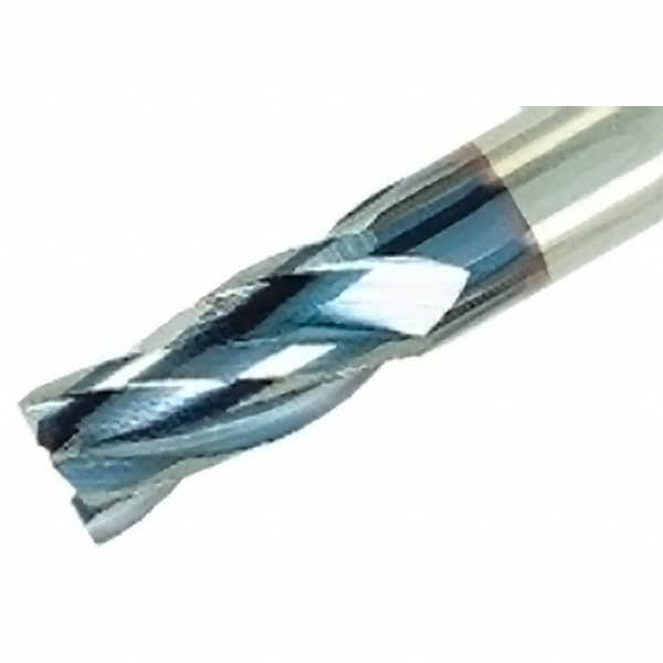 Iscar - 1/8" Diam 4 Flute Solid Carbide 0.004" Chamfer Width Corner Chamfer End Mill - A1 Tooling