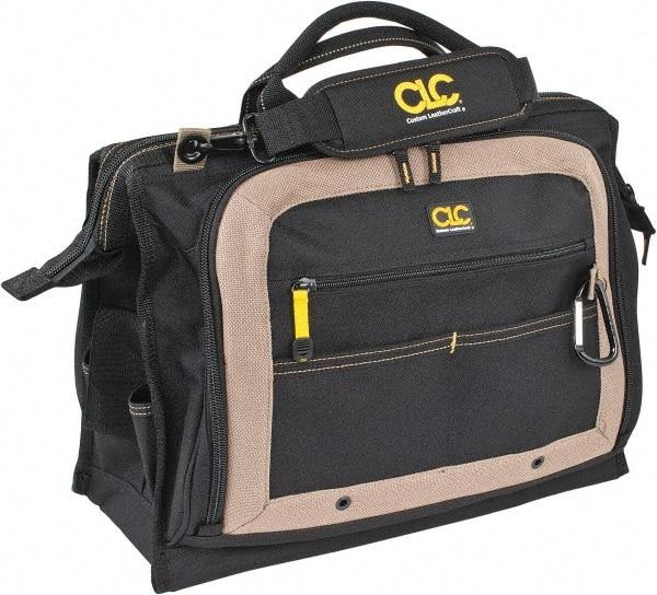 CLC - 58 Pocket Tan & Black Polyester Tool Bag - 18" Wide x 7" Deep x 14" High - A1 Tooling