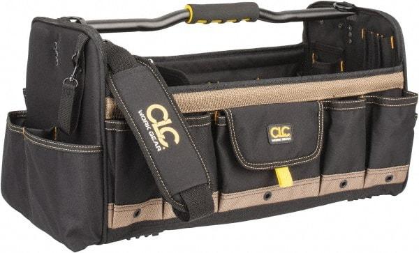 CLC - 37 Pocket Tan & Black Polyester Tool Tote - 20" Wide x 11" Deep x 11" High - A1 Tooling