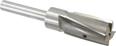 Value Collection - 1-1/8" Diam, 1/2" Shank, Diam, 4 Flutes, Straight Shank, Interchangeable Pilot Counterbore - A1 Tooling