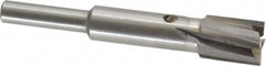 Value Collection - 15/32" Diam, 1/4" Shank, Diam, 4 Flutes, Straight Shank, Interchangeable Pilot Counterbore - A1 Tooling