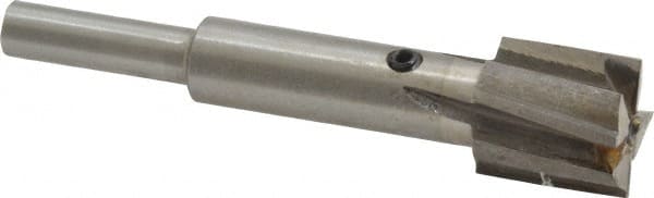 Value Collection - 19/32" Diam, 1/4" Shank, Diam, 4 Flutes, Straight Shank, Interchangeable Pilot Counterbore - A1 Tooling