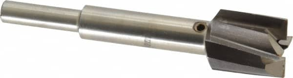 Value Collection - 21/32" Diam, 1/4" Shank, Diam, 4 Flutes, Straight Shank, Interchangeable Pilot Counterbore - A1 Tooling