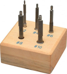 Value Collection - #10 to #2 Wire Fillister Head Screw Compatible, High Speed Steel, Solid Pilot Counterbore Set - A1 Tooling