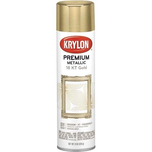 Krylon - Gold, Gloss, Metallic Spray Paint - 8 oz Container - A1 Tooling