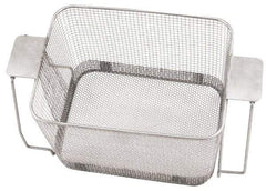 CREST ULTRASONIC - Stainless Steel Parts Washer Basket - 7" High x 273.05mm Wide x 482.6mm Long, Use with Ultrasonic Cleaners - A1 Tooling