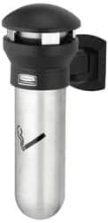 Rubbermaid - 0.6 Gal Stainless Steel Cigarette & Cigar Receptacle - 11-5/8" Wide x 18" High - A1 Tooling