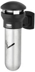 Rubbermaid - 0.6 Gal Stainless Steel Cigarette & Cigar Receptacle - 11-5/8" Wide x 18" High - A1 Tooling