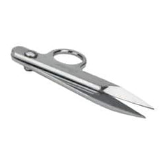 Clauss - 1-1/4" Length of Cut, Straight Pattern Nipper Snip - 4-1/4" OAL, Double Plated Chrome Over Nickel Handle - A1 Tooling