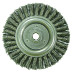 6" Diameter - 5/8-11" Arbor Hole - Stringer Bead Twist Steel Wire Straight Wheel - A1 Tooling