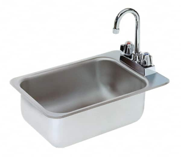 Advance Tabco - 10" Long x 14" Wide Inside, 1 Compartment, Stainless Steel Stainless Steel Drop In Sink - 20 Gauge, 12" Long x 18" Wide Outside, 5" Deep - A1 Tooling