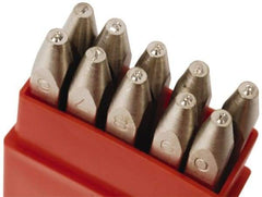 Pryor - 10 Piece, 1/8" Character Steel Stamp Set - Figures, Heavy Duty - A1 Tooling