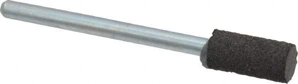 Cratex - 1/4" Max Diam x 1/2" Thick, Shape Code W163, Rubberized Point - Medium Grade, Aluminum Oxide, Mounted - A1 Tooling