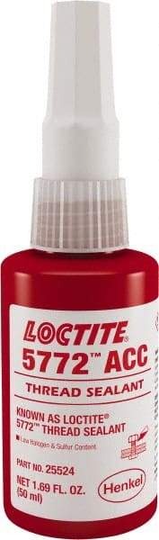 Loctite - 50 mL, Yellow, Low Strength Liquid Thread Sealant - 24 hr Full Cure Time - A1 Tooling