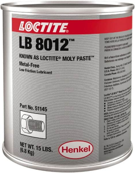 Loctite - 15 Lb Can General Purpose Anti-Seize Lubricant - Molybdenum Disulfide, 750°F, Black - A1 Tooling