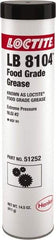 Loctite - 14.5 oz Cartridge Aluminum Complex Extreme Pressure Grease - White, Food Grade & Extreme Pressure, 450°F Max Temp, - A1 Tooling