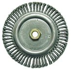 6-7/8" Diameter - 5/8-11" Arbor Hole - Stringer Bead Twist Steel Wire Straight Wheel - A1 Tooling