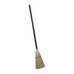 Rubbermaid - 38" OAL Corn Bristle Broom - 36" Long Wood Handle, 8" Bristle Length, 8" Wide - A1 Tooling