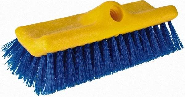 Rubbermaid - 2" Bristle Length, Polypropylene Scrub Brush - 10" OAL, Blue, Plastic Block - A1 Tooling