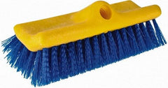 Rubbermaid - 2" Bristle Length, Polypropylene Scrub Brush - 10" OAL, Blue, Plastic Block - A1 Tooling