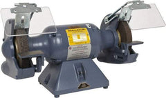 Baldor - 7" Wheel Diam x 1" Wheel Width, 1/2 hp Grinder - 5/8" Arbor Hole Diam, 1 Phase, 3,600 Max RPM, 115/230 Volts - A1 Tooling