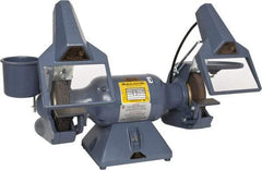 Baldor - 7" Wheel Diam x 1" Wheel Width, 1/2 hp Grinder - 5/8" Arbor Hole Diam, 1 Phase, 3,600 Max RPM, 115/230 Volts - A1 Tooling