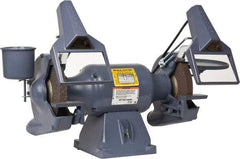 Baldor - 8" Wheel Diam x 1" Wheel Width, 3/4 hp Grinder - 3/4" Arbor Hole Diam, 1 Phase, 3,600 Max RPM, 115/230 Volts - A1 Tooling