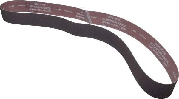 Norton - 2" Wide x 60" OAL, 60 Grit, Aluminum Oxide Abrasive Belt - Aluminum Oxide, Medium, Coated, X Weighted Cloth Backing, Series R228 - A1 Tooling