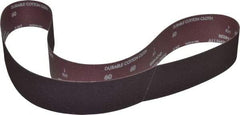 Norton - 2-1/2" Wide x 60" OAL, 60 Grit, Aluminum Oxide Abrasive Belt - Aluminum Oxide, Medium, Coated, X Weighted Cloth Backing, Series R228 - A1 Tooling