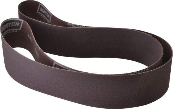 Norton - 2-1/2" Wide x 60" OAL, 120 Grit, Aluminum Oxide Abrasive Belt - Aluminum Oxide, Fine, Coated, X Weighted Cloth Backing, Series R228 - A1 Tooling