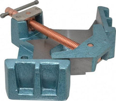 Wilton - Fixed Angle, 2 Axes, 4-1/8" Long, 1-3/8" Jaw Height, 3-11/32" Max Capacity, Cast Iron Angle & Corner Clamp - 90° Clamping Angle - A1 Tooling