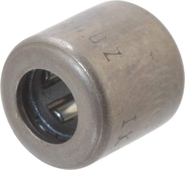 IKO - 0.157" Bore Diam, 400 Lb. Dynamic Capacity, 4 x 8 x 8mm, Caged, Open End, Shell Needle Roller Bearing - 0.315" Outside Diam, 0.315" Wide - A1 Tooling