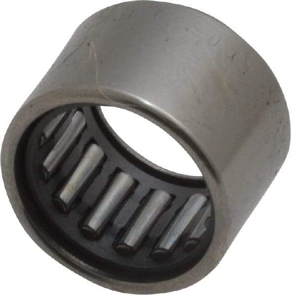 IKO - 0.394" Bore Diam, 990 Lb. Dynamic Capacity, 10 x 14 x 10mm, Caged, Open End, Shell Needle Roller Bearing - 0.551" Outside Diam, 0.394" Wide - A1 Tooling