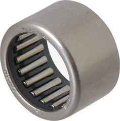 IKO - 0.787" Bore Diam, 2,850 Lb. Dynamic Capacity, 20 x 26 x 16mm, Caged, Open End, Shell Needle Roller Bearing - 1.024" Outside Diam, 0.63" Wide - A1 Tooling