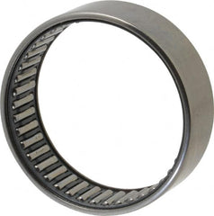 IKO - 2.165" Bore Diam, 7,100 Lb. Dynamic Capacity, 55 x 63 x 20mm, Caged, Open End, Shell Needle Roller Bearing - 2.48" Outside Diam, 0.787" Wide - A1 Tooling