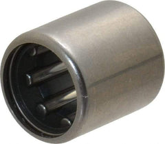 IKO - 5/16" Bore Diam, 1,340 Lb. Dynamic Capacity, 5/16 x 1/2 x 9/16", Caged, Open End, Shell Needle Roller Bearing - 1/2" Outside Diam, 9/16" Wide - A1 Tooling