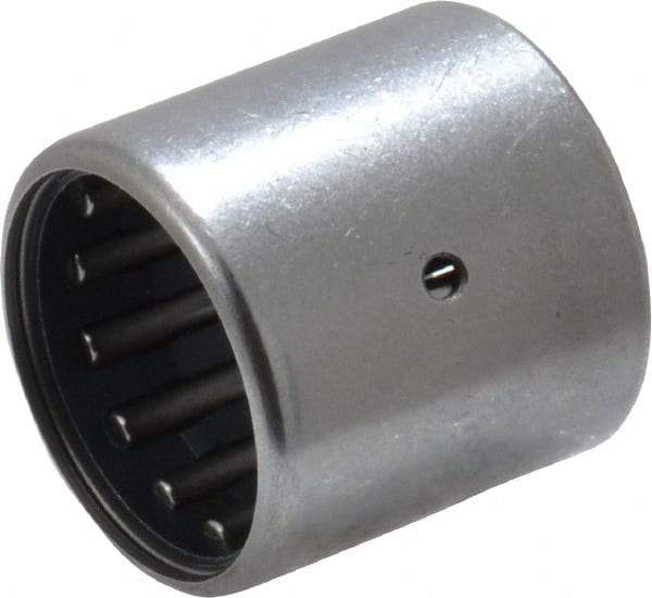 IKO - 9/16" Bore Diam, 2,410 Lb. Dynamic Capacity, 9/16 x 3/4 x 3/4", Caged, Open End, Shell Needle Roller Bearing - 3/4" Outside Diam, 3/4" Wide - A1 Tooling