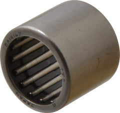 IKO - 7/8" Bore Diam, 4,950 Lb. Dynamic Capacity, 7/8 x 1-1/8 x 1", Caged, Open End, Shell Needle Roller Bearing - 1-1/8" Outside Diam, 1" Wide - A1 Tooling