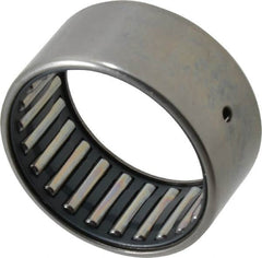 IKO - 1-3/4" Bore Diam, 9,300 Lb. Dynamic Capacity, 1-3/4 x 2-1/8 x 1", Caged, Open End, Shell Needle Roller Bearing - 2-1/8" Outside Diam, 1" Wide - A1 Tooling