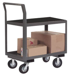 Durham - 1,200 Lb Capacity, 30-1/4" Wide x 51" Long x 41" High Instrument Cart - 2 Shelf, Steel, Full Pneumatic Casters - A1 Tooling