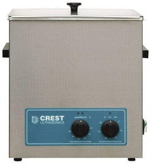 CREST ULTRASONIC - Bench Top Water-Based Ultrasonic Cleaner - 3.25 Gal Max Operating Capacity, Stainless Steel Tank, 13" High x 323.85mm Long x 266.7mm Wide, 117, 220 Input Volts - A1 Tooling