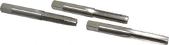 Interstate - M9x1.25 Metric Coarse, 4 Flute, Bottoming, Plug & Taper, Bright Finish, High Speed Steel Tap Set - Right Hand Cut, 2-15/16" OAL, 1-1/4" Thread Length - A1 Tooling