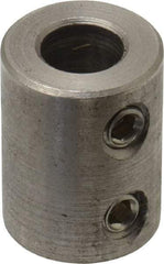 Climax Metal Products - 3/8" Inside x 3/4" Outside Diam, Stainless Steel Set Screw Rigid Coupling - 1" Long - A1 Tooling