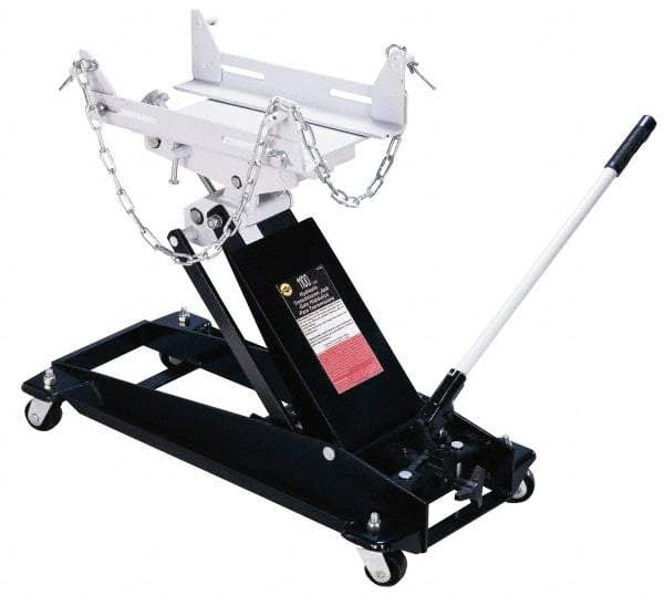 Omega Lift Equipment - 1,100 Lb Capacity Transmission Jack - 8-1/2 to 24-3/4" High, 15" Chassis Width x 31-1/8" Chassis Length - A1 Tooling