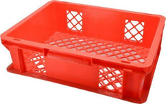 SSI Schaefer - 0.37 Cu Ft, 33 Lb Load Capacity Red Polypropylene Tote Container - Stacking, 15.8" Long x 11.9" Wide x 4.8" High - A1 Tooling